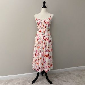 Banana Republic Strappy Midi-Length Lined Dress